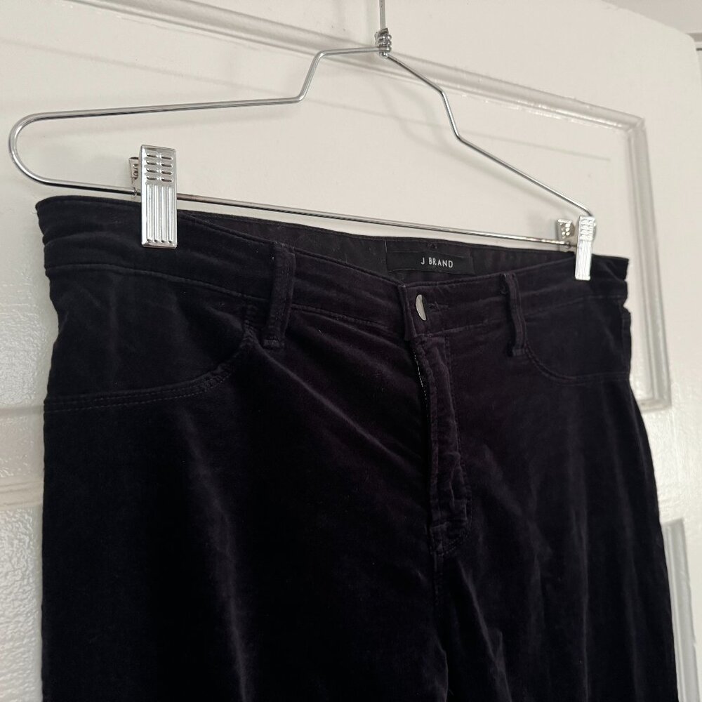 Goth Glam Luxury J BRAND Super Skinny Velvet Jeans / Leggings - sz 31
